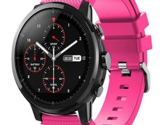 Curea ceas Smartwatch Samsung Galaxy Watch 46mm, Samsung Watch Gear S3, iUni 22 mm Silicon Pink